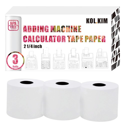 Adding machine paper rolls - adding,