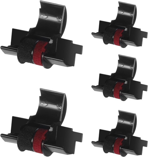 Calculator ribbon red black 5 - red/black,,